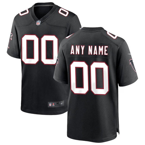 Atlanta Falcons – Personalisiertes Throwback-NFL-Spieltrikot – Schwarz