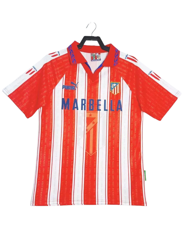 Prima maglia home dell'Atletico Madrid 95/96 - Versione retro