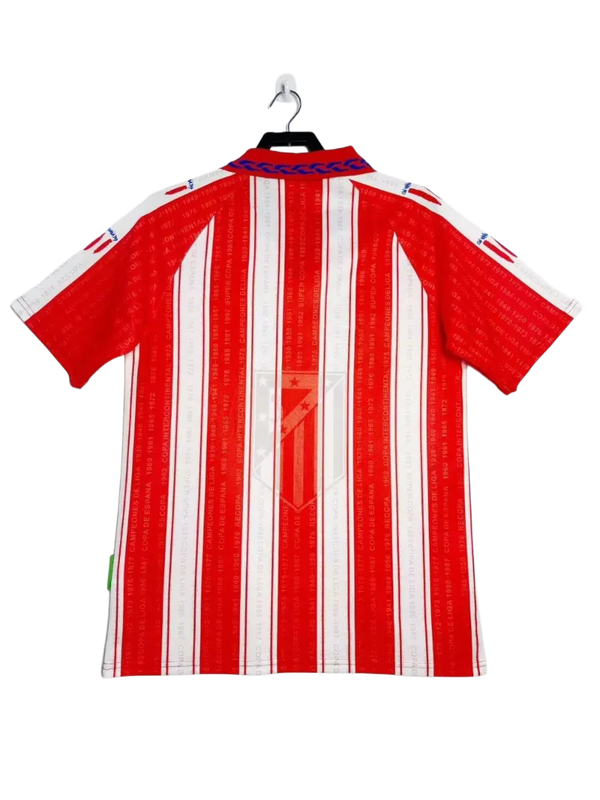 Prima maglia home dell'Atletico Madrid 95/96 - Versione retro