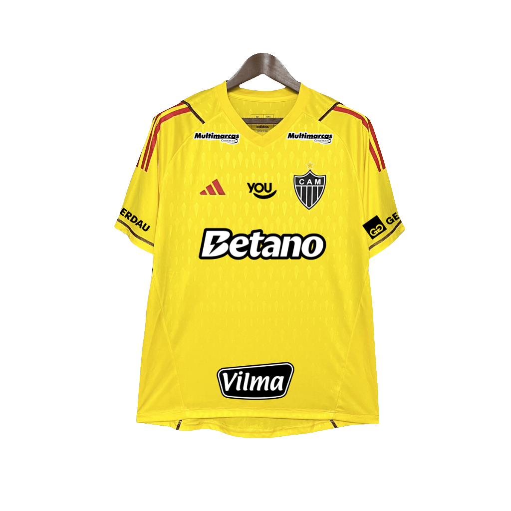 Atletico Mineiro 24/25 Goalkeeper Jersey - Yellow - All Sponsors - Fan Version