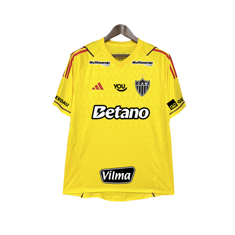 Atletico Mineiro 24/25 Goalkeeper Jersey - Yellow - All Sponsors - Fan Version