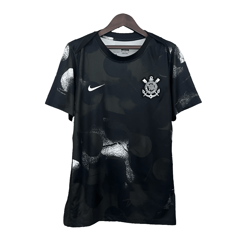 Maglia da allenamento Corinthians 25/26 - Nero - Versione Tifoso