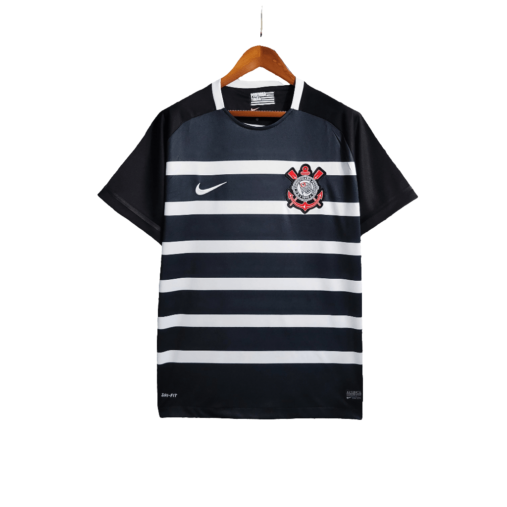 Corinthians 14/15 II Away Jersey - Black - Retro Version