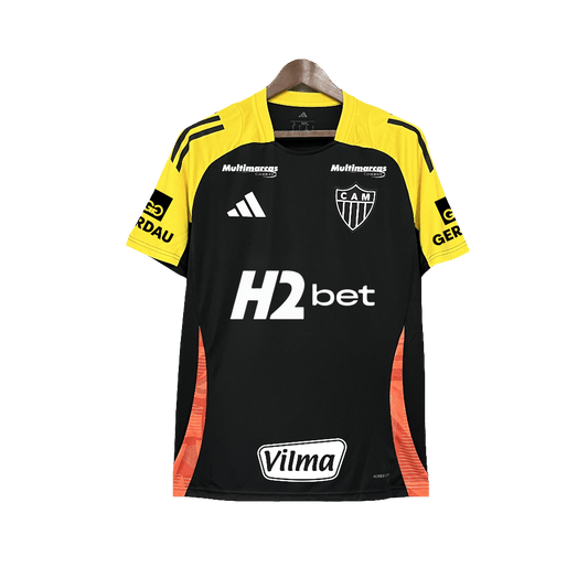 Maillot d’entraînement de l’Atlético Mineiro 25/26 - Tous les sponsors - Noir - Version supporter