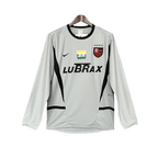 Maglia da portiere grigia Flamengo 02/03 - Versione retro a maniche lunghe