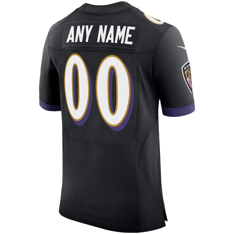 Baltimore Ravens - Maglia NFL personalizzata Speed Machine - Nera