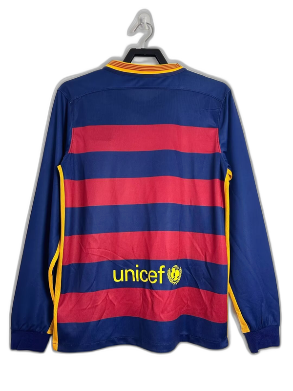 Barcelone 15/16 | Maillot Domicile - Version Rétro Manches Longues