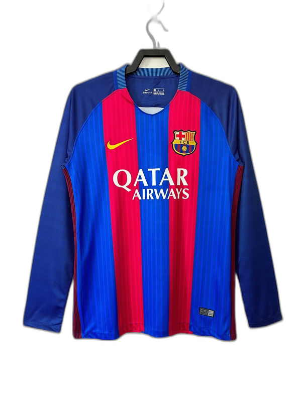 Barcelone 16/17 I Maillot Domicile - Version Rétro Manches Longues