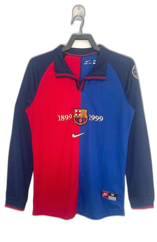 Camiseta Barcelona 98/99 I Local - Versión Retro Manga Larga
