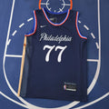 Philadelphia 76ers 25/26 NBA Jersey - Navy - Edgecombe #77 - front