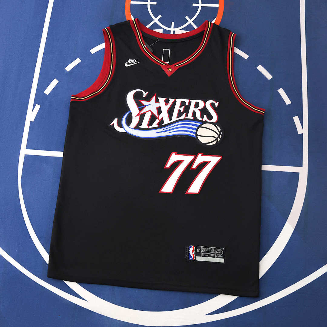 Philadelphia 76ers 25/26 NBA Jersey - Classic Edition - Black - Edgecombe #77 - front