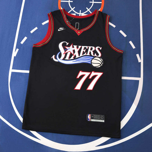 フィラデルフィア・76ers 25/26 NBA ユニフォーム - クラシックエディション - ブラック - エッジコムب #77