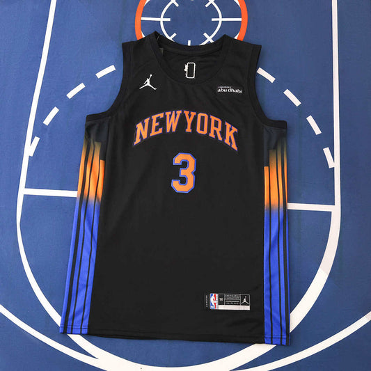 New York Knicks 25/26 NBA Jersey - Statement Edition - Black - Hart #3 - front