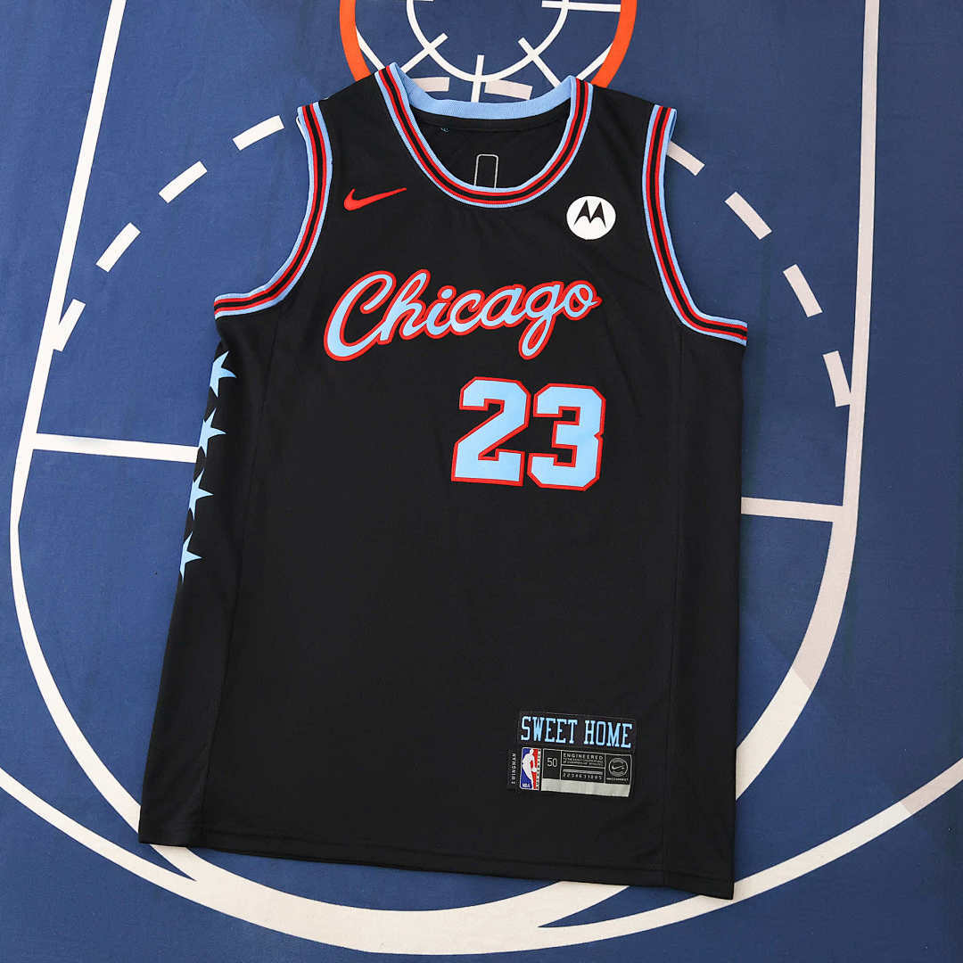 Chicago Bulls 25/26 NBA Jersey - City Edition - Black - #23 - front