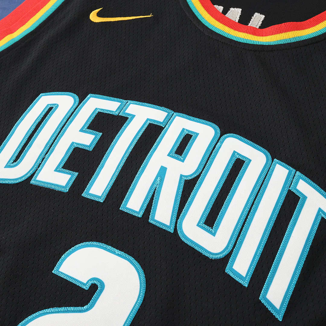 Detroit Pistons 25/26 NBA Jersey - Black - Cunningham #2 - detail 5