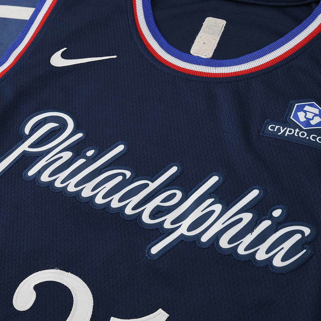 Philadelphia 76ers 25/26 NBA Jersey - Navy - Embiid #21 - detail 5