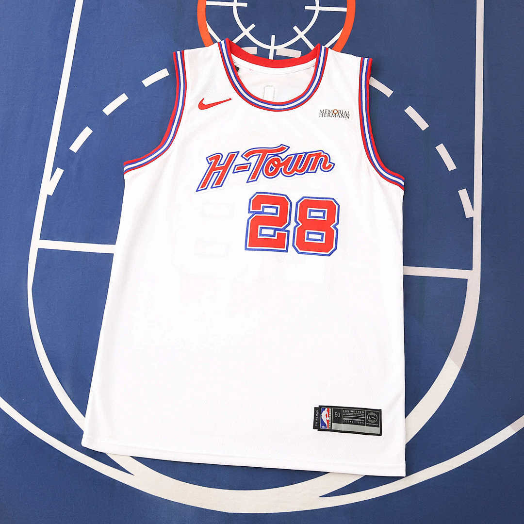 Houston Rockets 25/26 NBA Jersey - City Edition - White - Sengun #28 - front