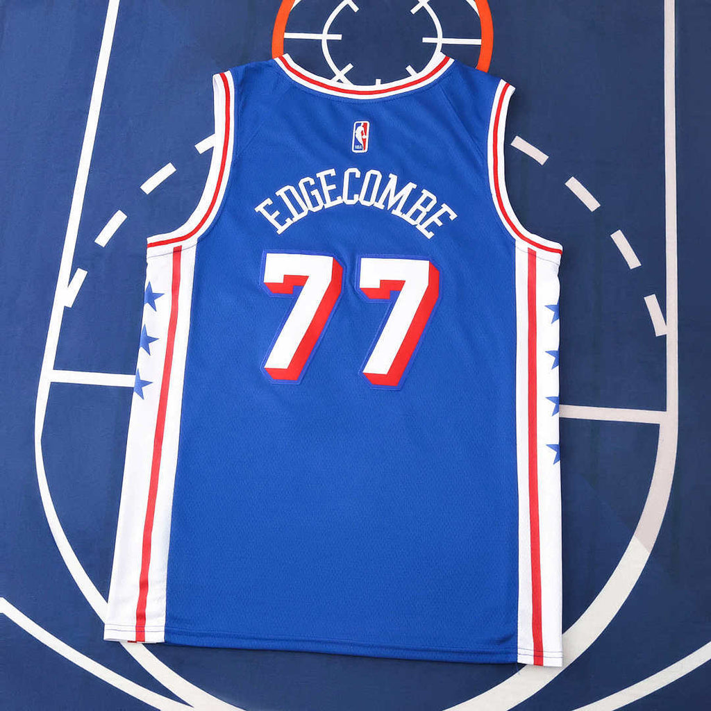 Philadelphia 76ers 25/26 NBA Jersey - Statement Edition - Blue - Edgecombe #77 - detail 2