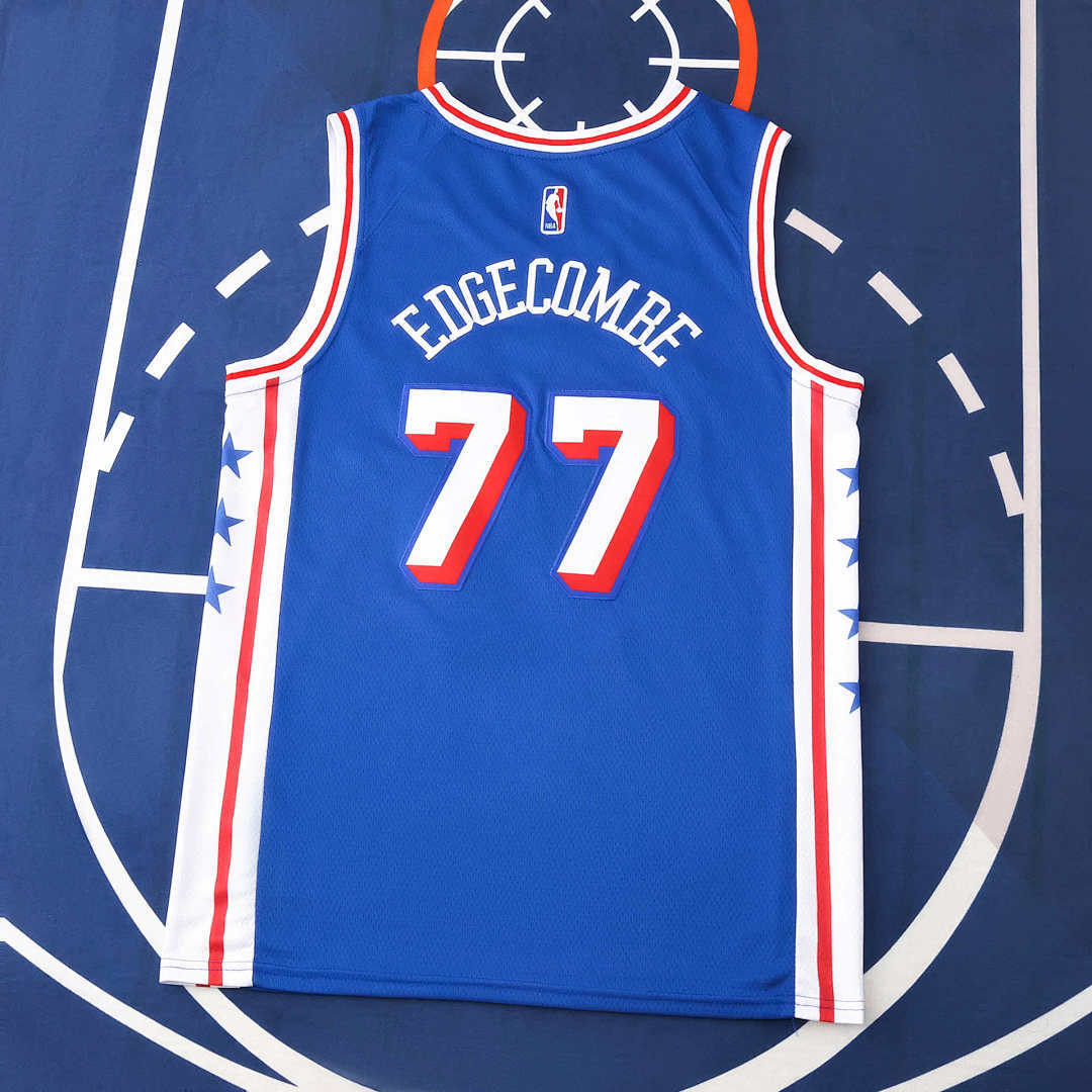 Philadelphia 76ers 25/26 NBA Jersey - Statement Edition - Blue - Edgecombe #77 - detail 2