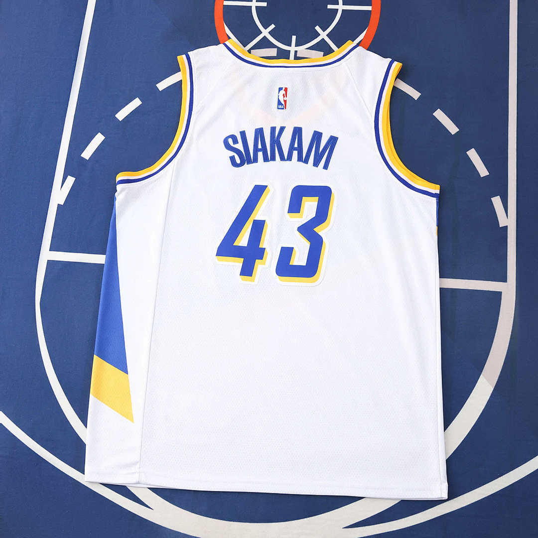 Indiana Pacers 25/26 NBA Jersey - White - Siakam #43 - detail 2