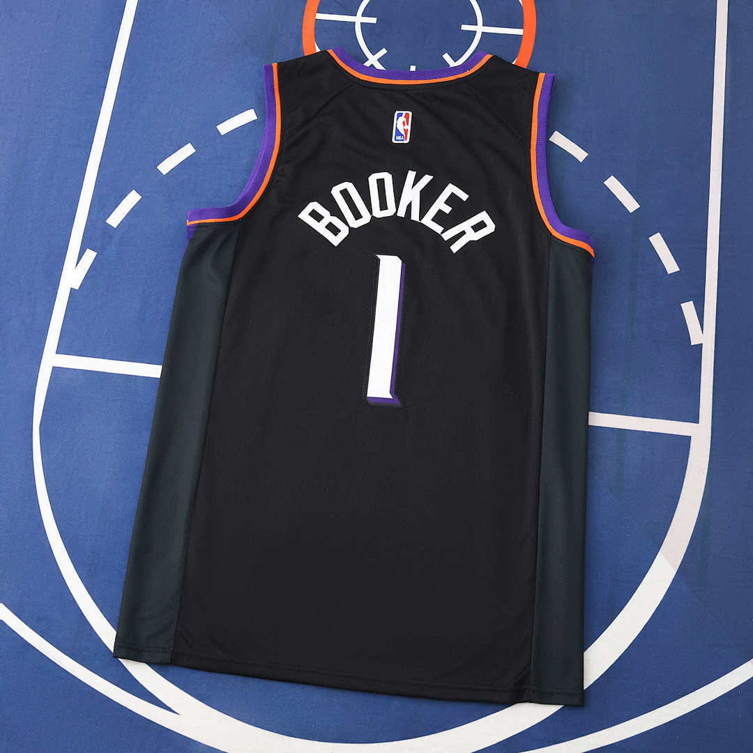 Phoenix Suns 25/26 NBA Jersey - Statement Edition - Black - Booker #1 - detail 2