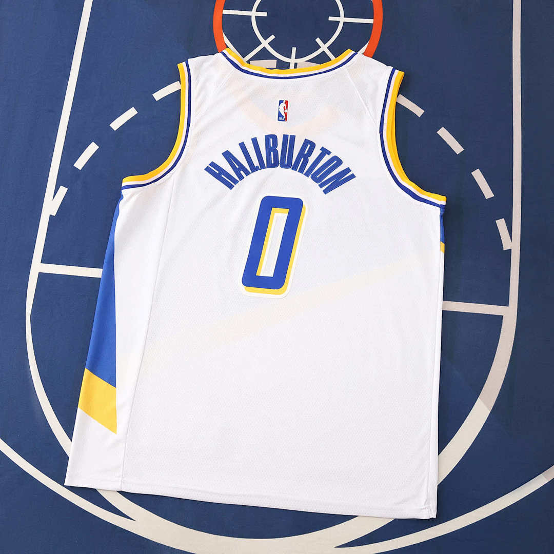 Indiana Pacers 25/26 NBA Jersey - White - Haliburton #0 - detail 2