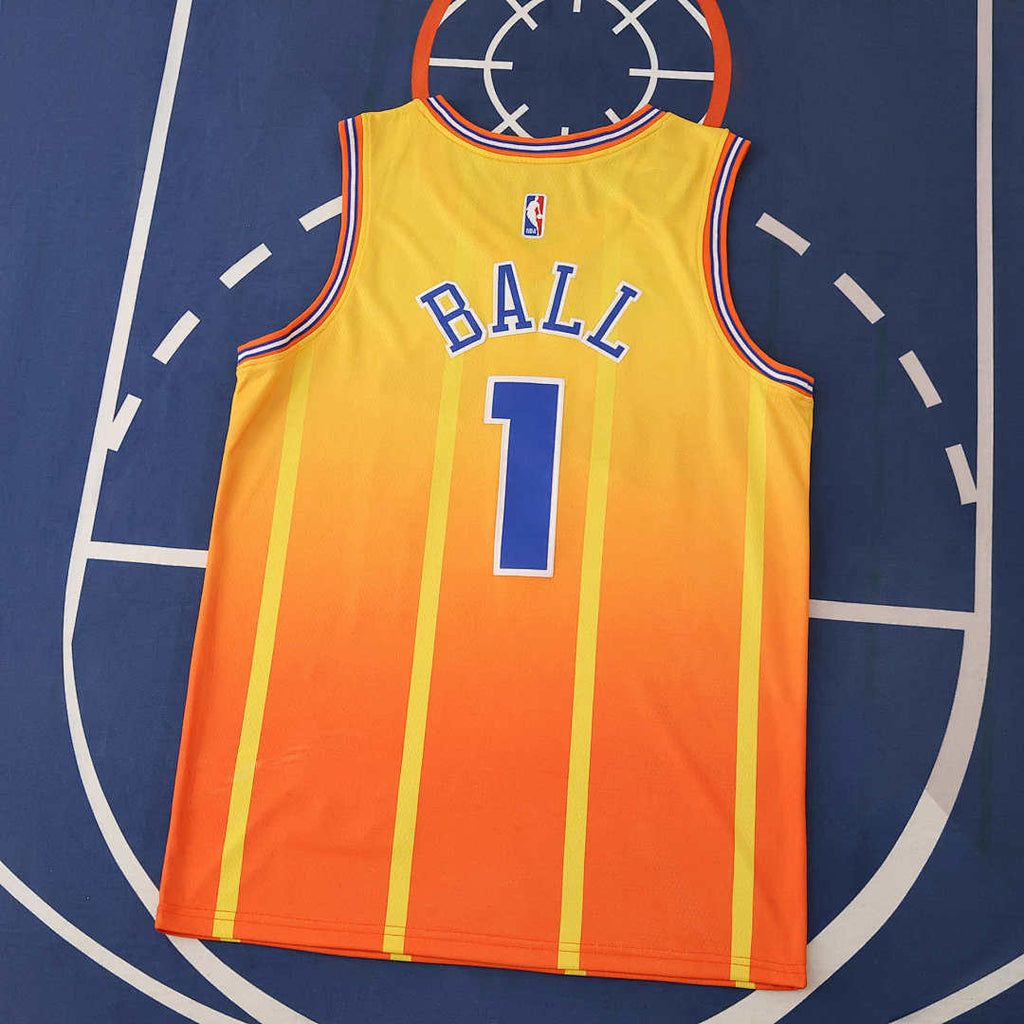 Charlotte Hornets 25/26 NBA Jersey - Orange - Ball #1 - detail 2