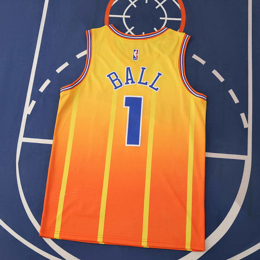 Charlotte Hornets 25/26 NBA Jersey - Orange - Ball #1 - detail 2