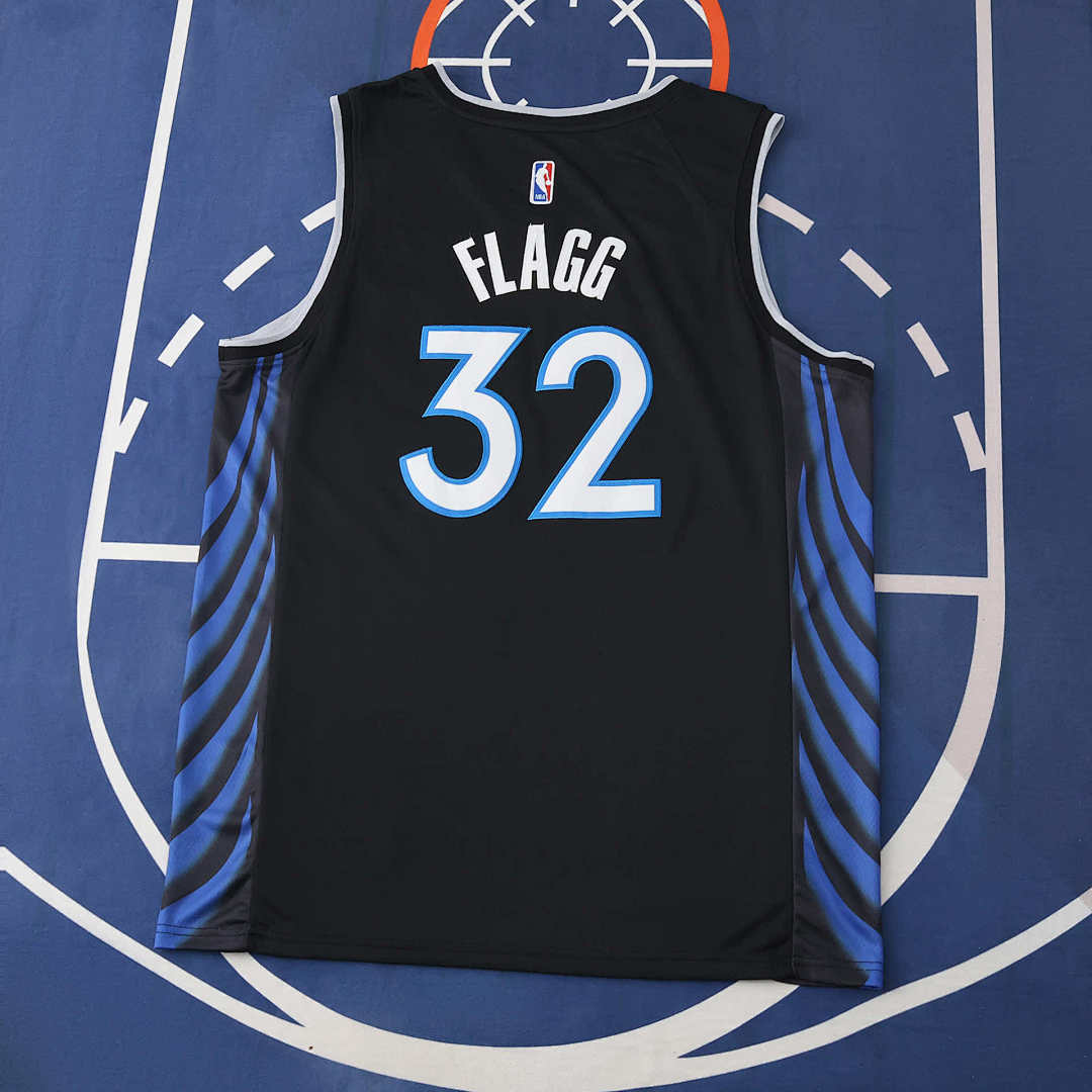Dallas Mavericks 25/26 NBA Jersey - City Edition - Black - Flagg #32 - detail 2