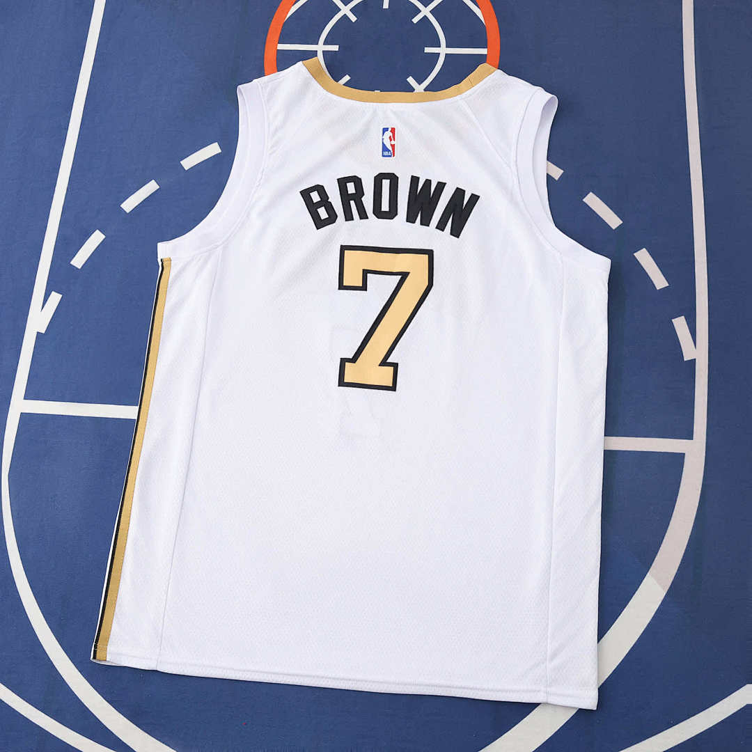 Boston Celtics 25/26 NBA Jersey - City Edition - White - Brown #7 - detail 2