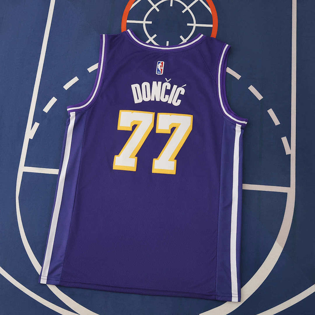 Los Angeles Lakers 25/26 NBA Jersey - Statement Edition - Purple - Doncic #77 - detail 2