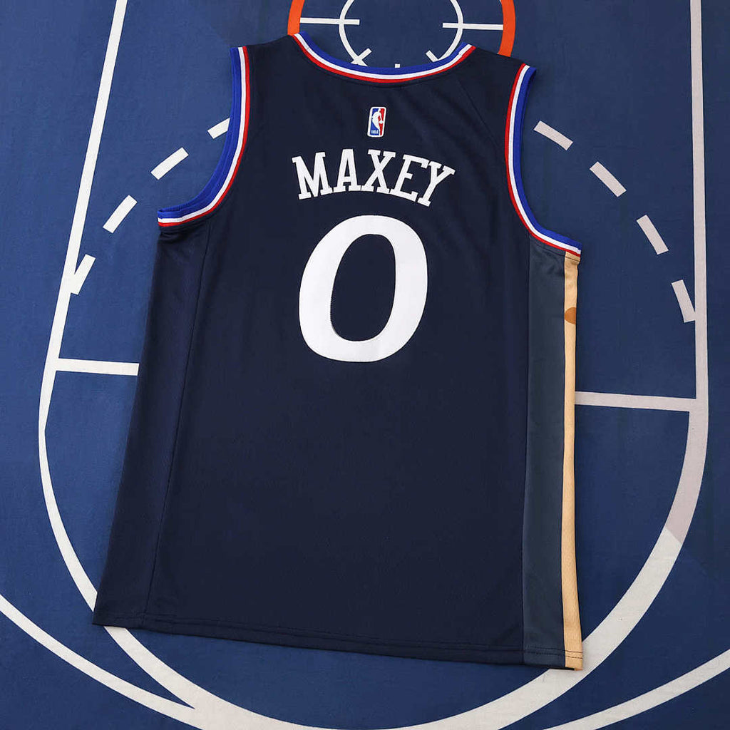 Philadelphia 76ers 25/26 NBA Jersey - Navy - Maxey #0 - detail 2
