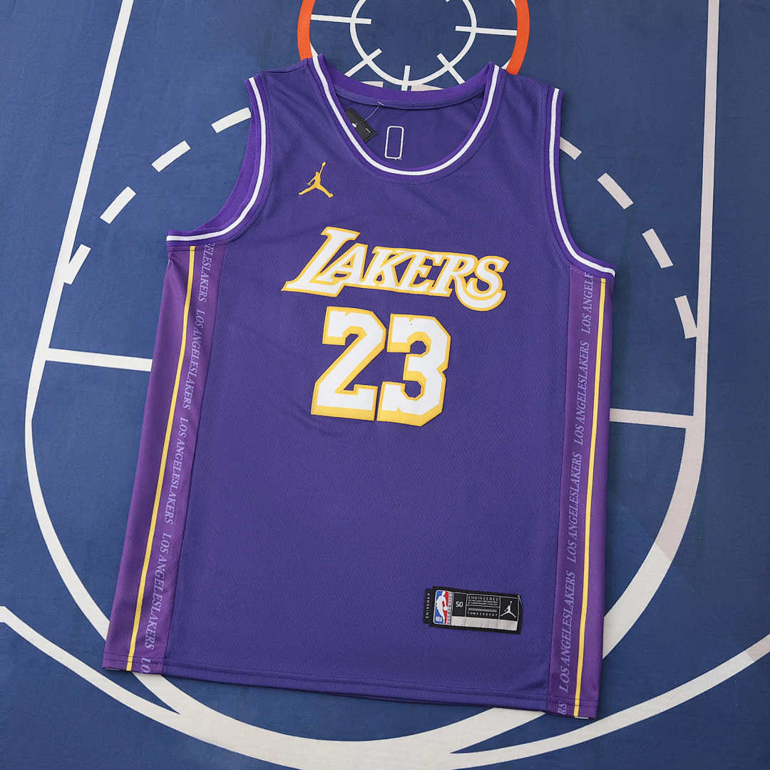 Los Angeles Lakers 25/26 NBA Jersey - Statement Edition - Purple - James #23 - front