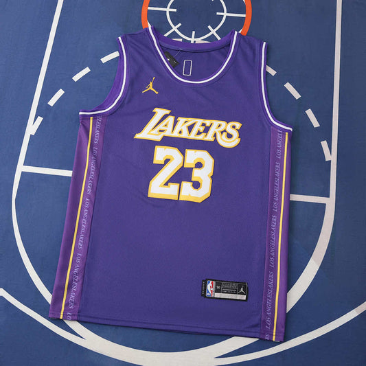 Los Angeles Lakers 25/26 NBA Jersey - Statement Edition - Purple - James #23 - front