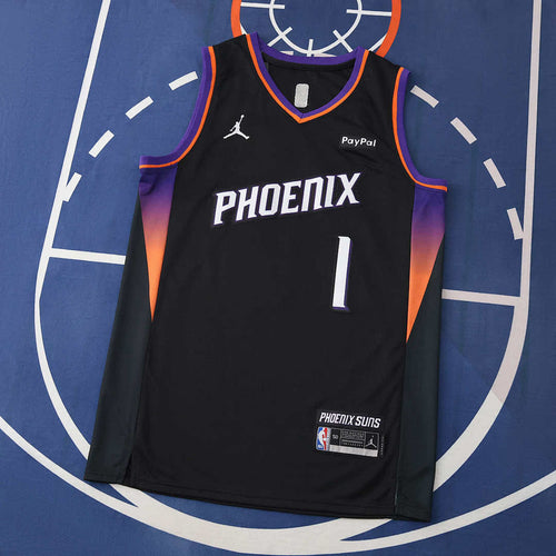 Maglia NBA Phoenix Suns 25/26 - Edizione Statement - Nera - Booker #1