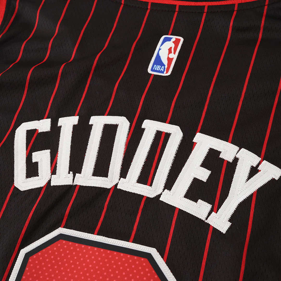 Chicago Bulls 25/26 NBA Jersey - Black Pinstripe - Giddey #3 - detail 3