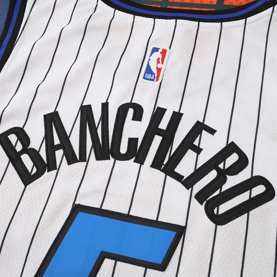 Orlando Magic 25/26 NBA Jersey - White Pinstripe - Banchero #5 - detail 3