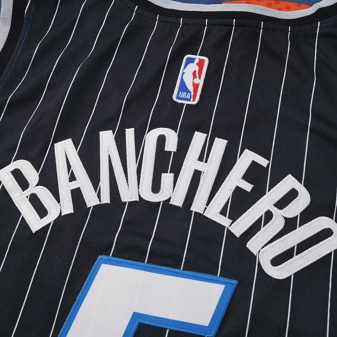 Orlando Magic 25/26 NBA Jersey - Statement Edition - Black Pinstripe - Banchero #5 - detail 2