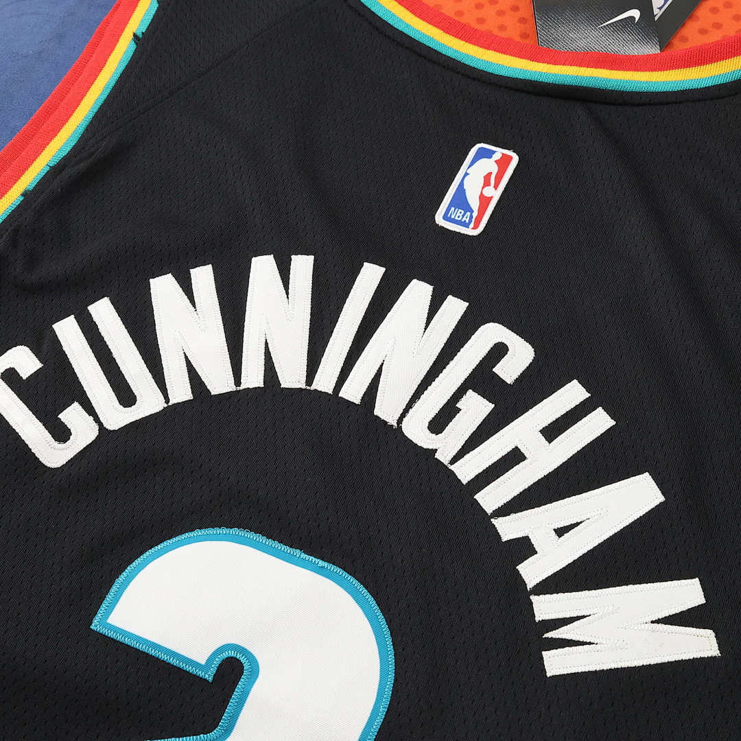 Detroit Pistons 25/26 NBA Jersey - Black - Cunningham #2 - detail 3