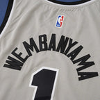 San Antonio Spurs 25/26 NBA Jersey - Statement Edition - Gray - Wembanyama #1 - detail 3