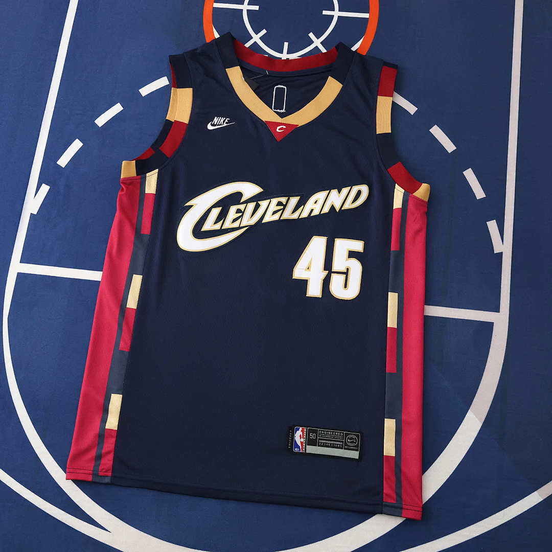 Cleveland Cavaliers 25/26 NBA Jersey - Navy and Red - Mitchell #45 - front