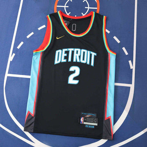 Maglia NBA Detroit Pistons 25/26 - Nero - Cunningham #2