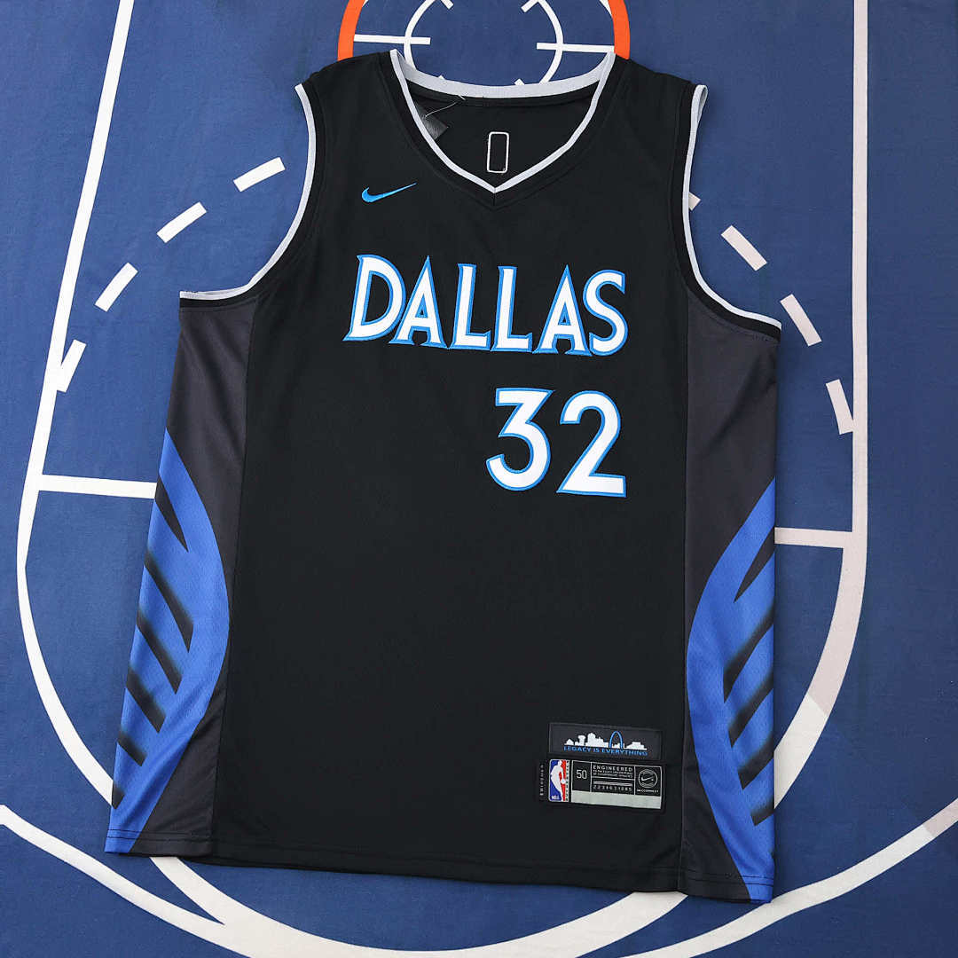 Dallas Mavericks 25/26 NBA Jersey - City Edition - Black - Flagg #32 - front