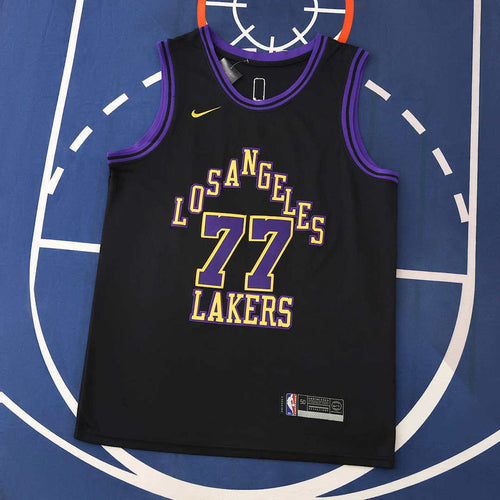 Los Angeles Lakers 25/26 NBA Jersey - City Edition - Black - Doncic #77