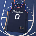 Philadelphia 76ers 25/26 NBA Jersey - Navy - Maxey #0 - front