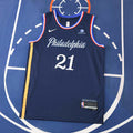 Philadelphia 76ers 25/26 NBA Jersey - Navy - Embiid #21 - front