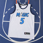 Orlando Magic 25/26 NBA Jersey - White Pinstripe - Banchero #5 - front