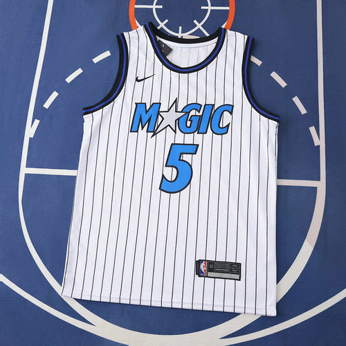 Orlando Magic 25/26 NBA Jersey - White Pinstripe - Banchero #5