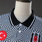 Besiktas 91/92 home retro jersey - detail