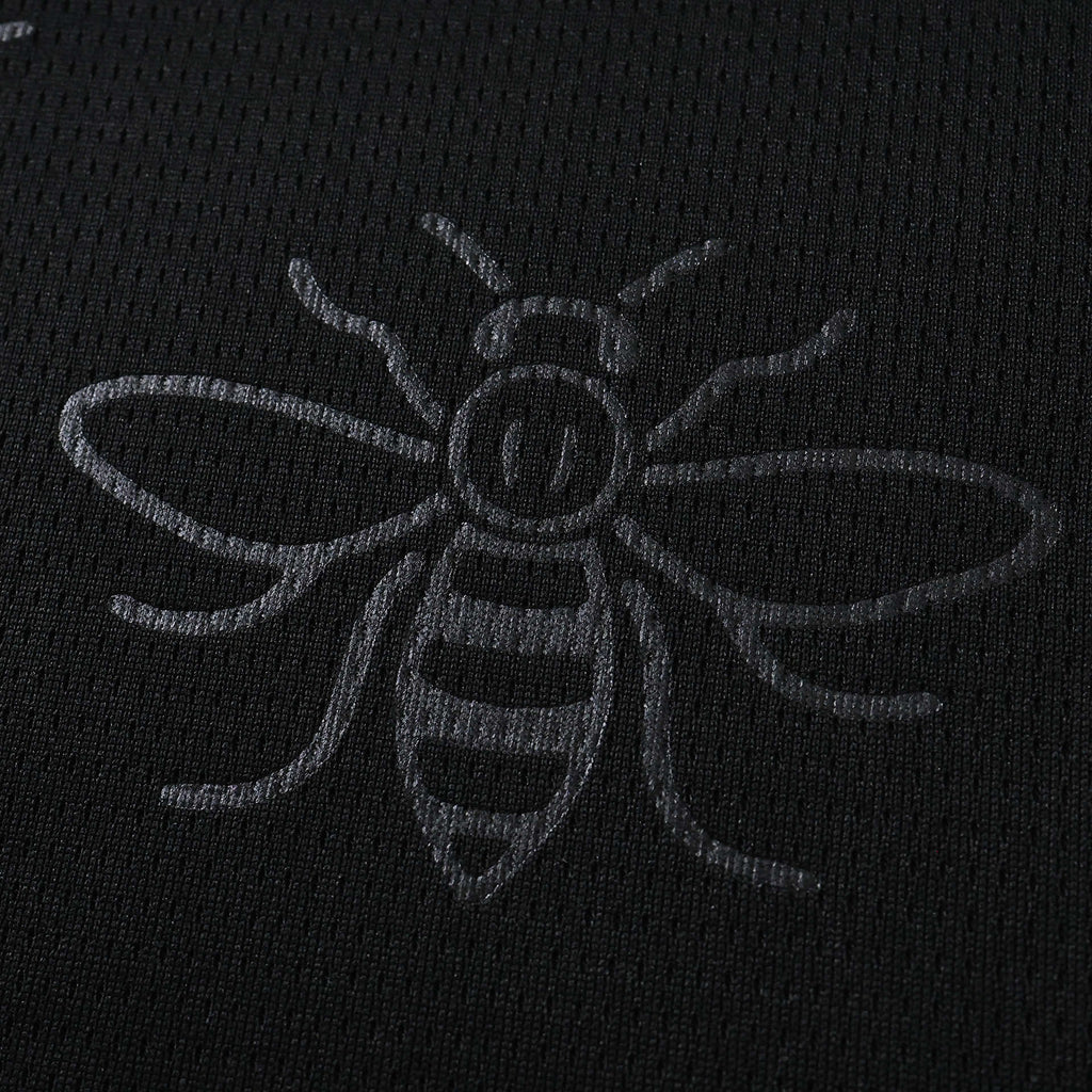 Manchester City 26/27 Away Kids Kit - bee pattern fabric detail